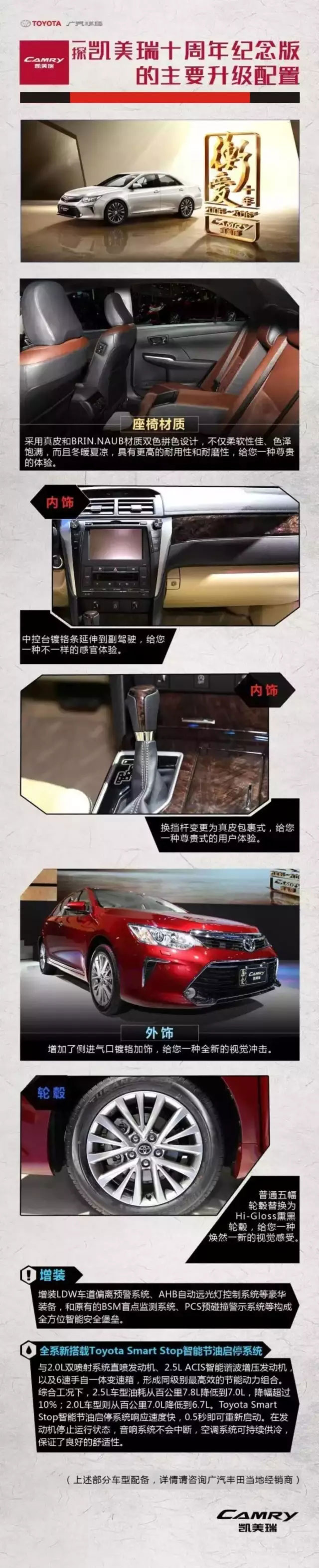 全新凱美瑞十周年紀(jì)念版榮耀上市,現(xiàn)接受預(yù)定！